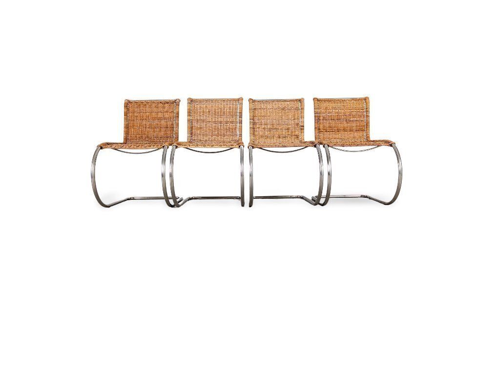 Set Of 4 Mies Van Der Rohe Mr10 Chairs Tecta B42 Cantilever Chairs photo furniture