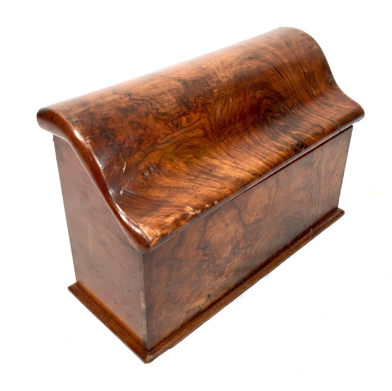Antique Wooden Walnut Desktop Stationery Holder Box Cabinet / Letter Rack C1900 photo vinterior