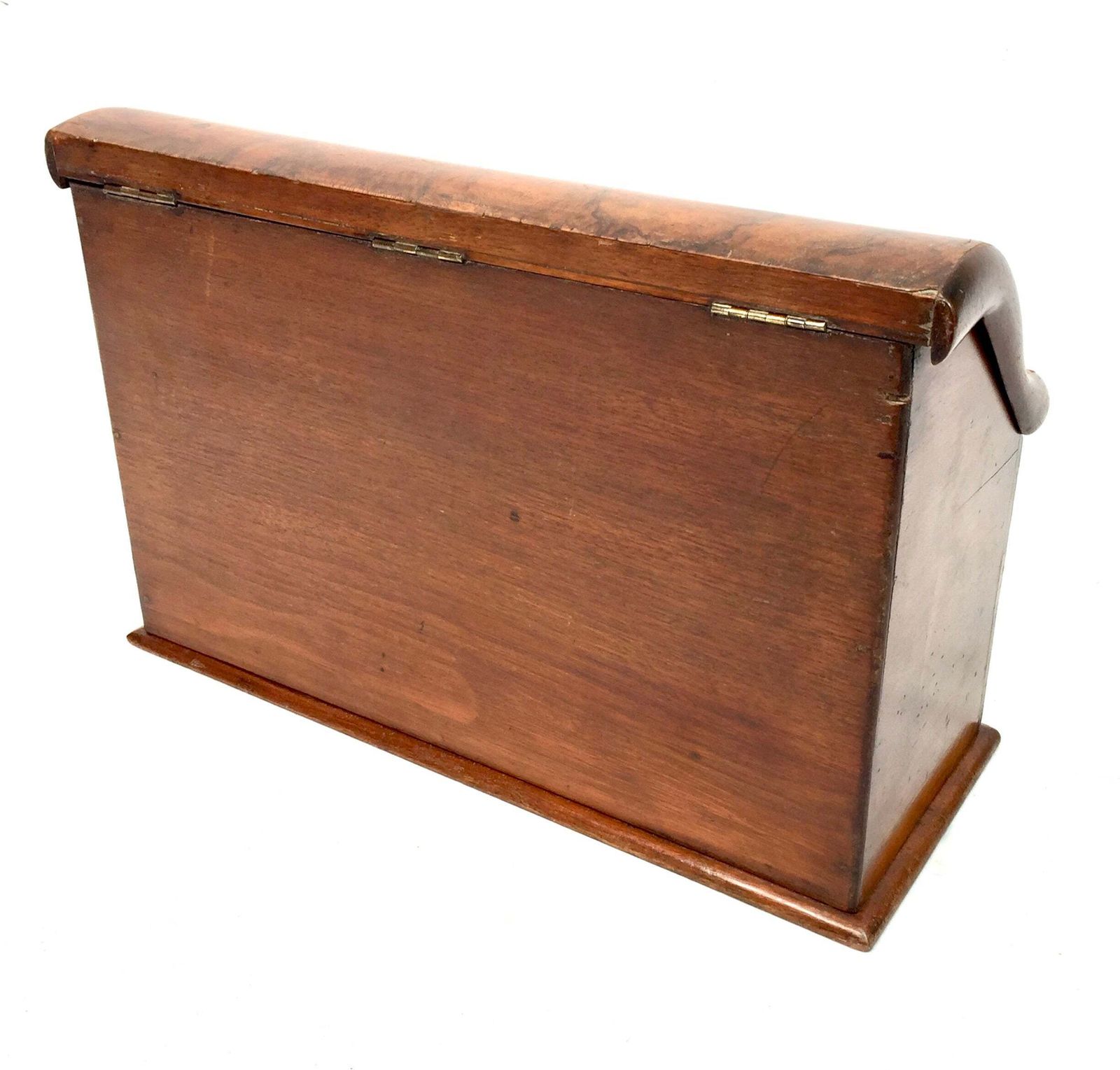 Antique Wooden Walnut Desktop Stationery Holder Box Cabinet / Letter Rack C1900 photo vintage