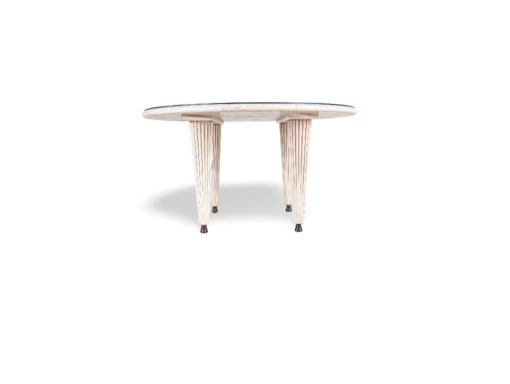 Vintage Dining Table, Boho Chic, Wickerwork Studio Schütz, Bamboo, Rattan photo furniture