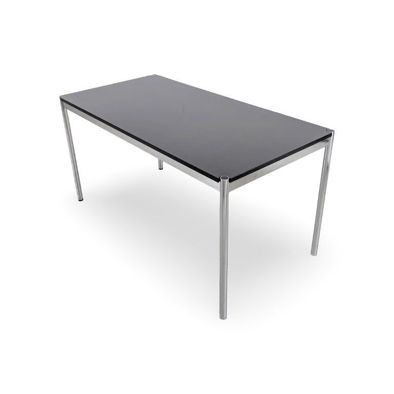 Usm Haller Table, Granite Design, Desk, Black photo for sale