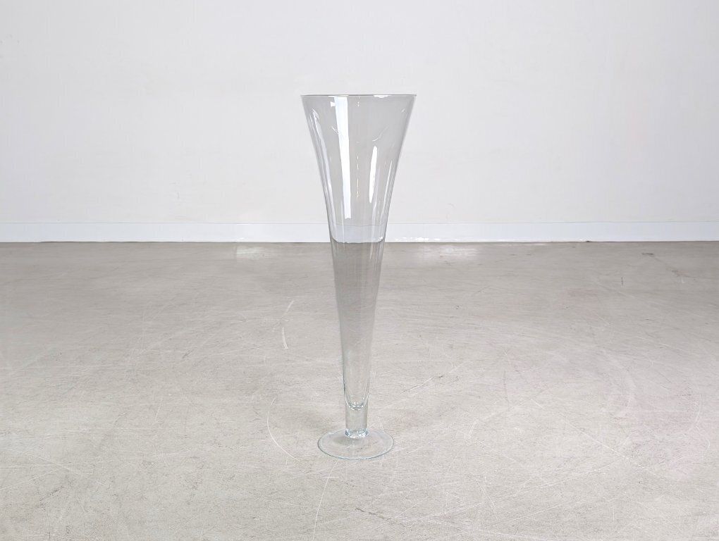 Designervloervaas, glazen vaas, 80 cm, modern photo furniture