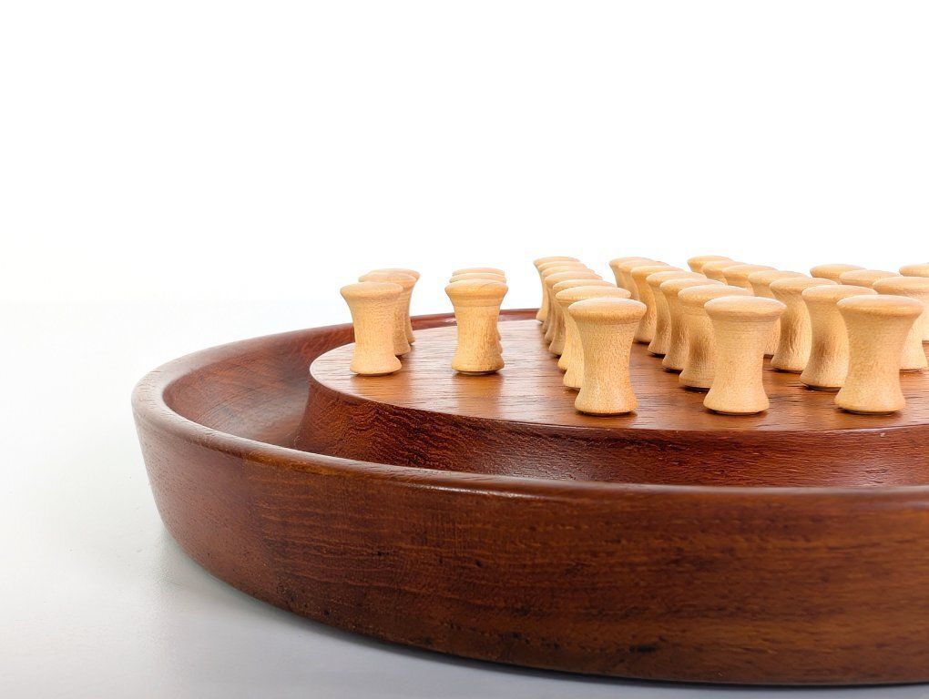photo for sale Mid-Century Solitaire Bordspel, jaren 1960, Denemarken, Teak Glas