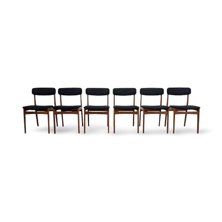 Set Of 6 Midcentury Chairs Tsm Tarm Stole Vintage Rasmussen 1960