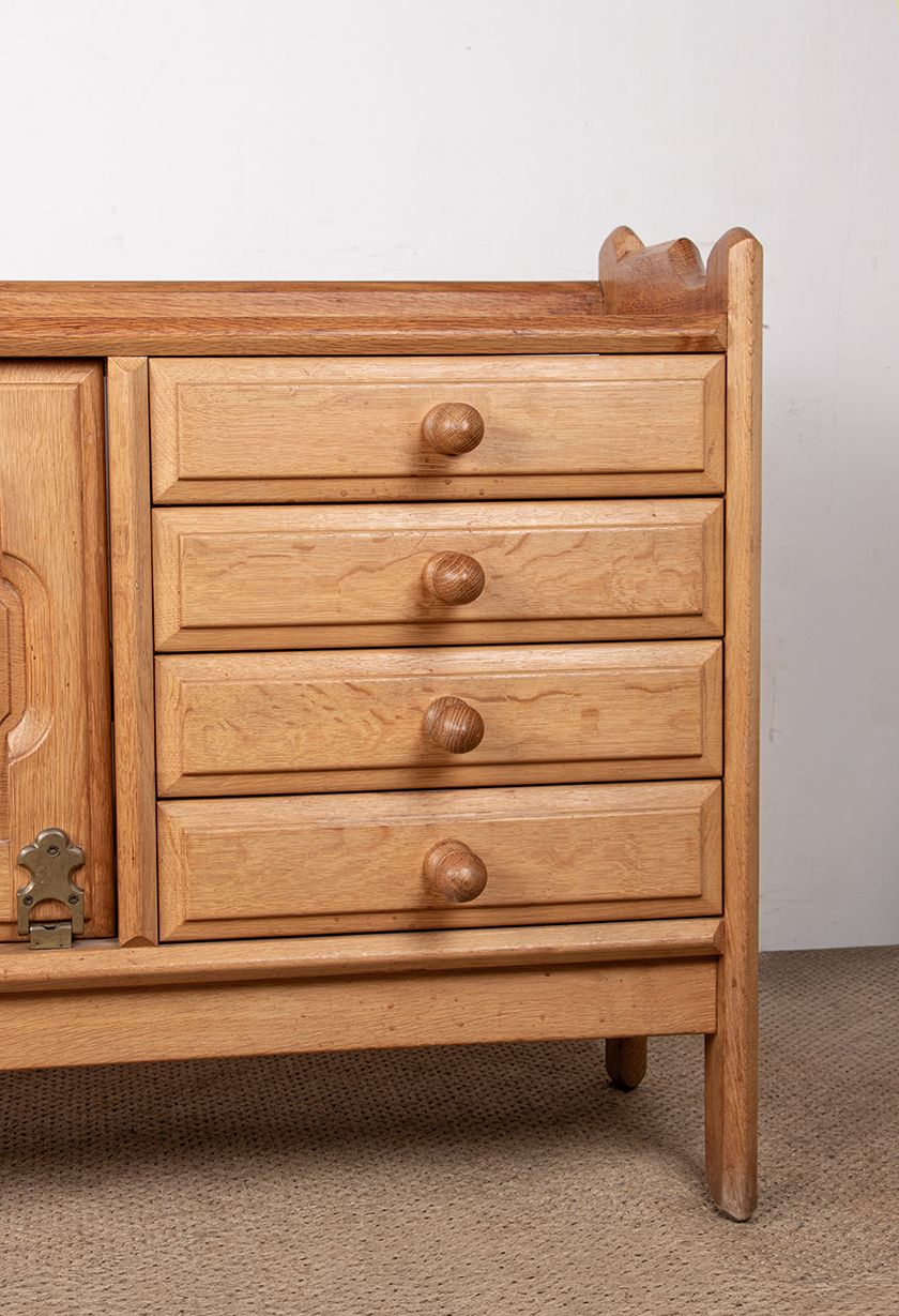 Oak Sideboard By Guillerme And Chambron For Votre Maison 1960. photo 5500.0