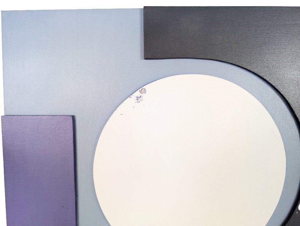 Geometrische vormen Möck Art 1968 Paars Bauhaus Kubisme photo furniture