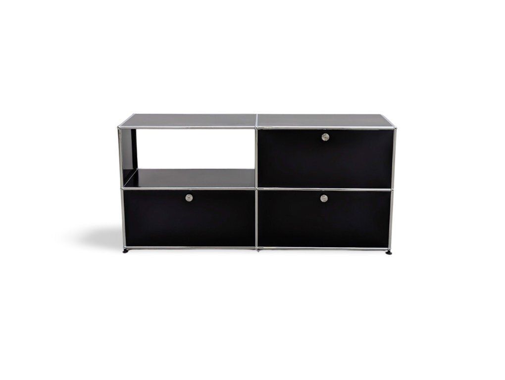 Usm Haller Sideboard 2x2 Black 3 Doors Chest Of Drawers Sideboard