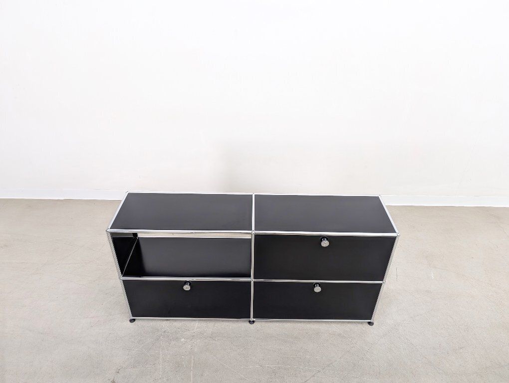 Usm Haller Sideboard 2x2 Black 3 Doors Chest Of Drawers Sideboard photo Furniture