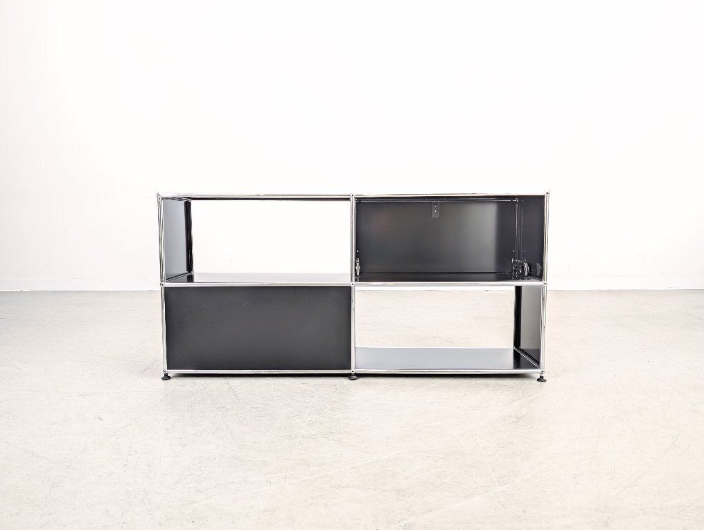 photo furniture Usm Haller Dressoir 2x2 Zwart – Ladekast/Dressoir