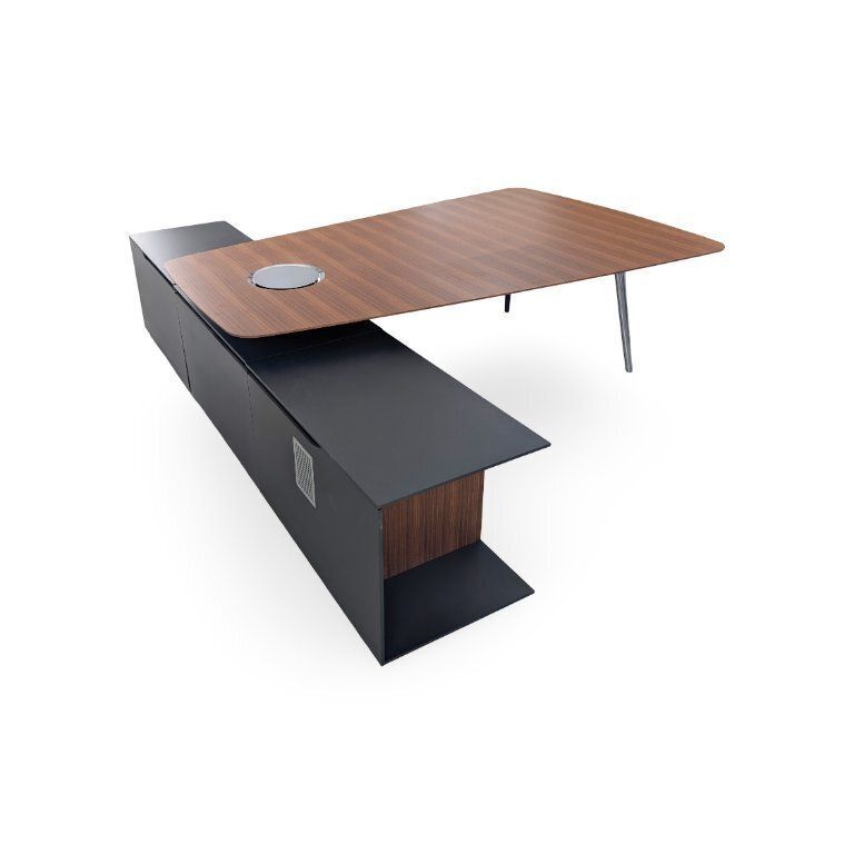 13103.0 Bureau Walter Knoll Keypiece Design Desk en noyer, par Eoos photo