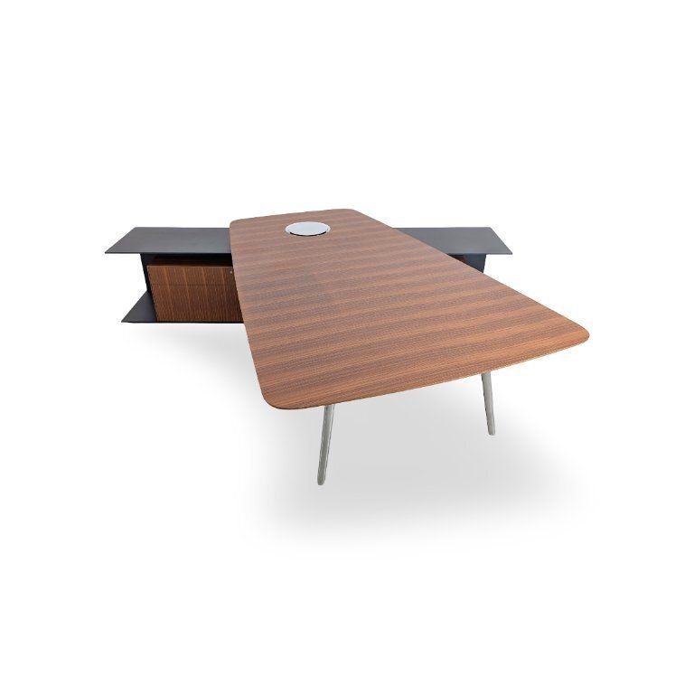 photo vintage Walter Knoll Desk Keypiece Design Desk Eoos Walnut