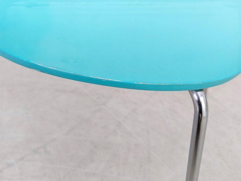 photo vinterior Fritz Hansen Series 7 stoel turquoise 3107 stoel Arne Jacobsen