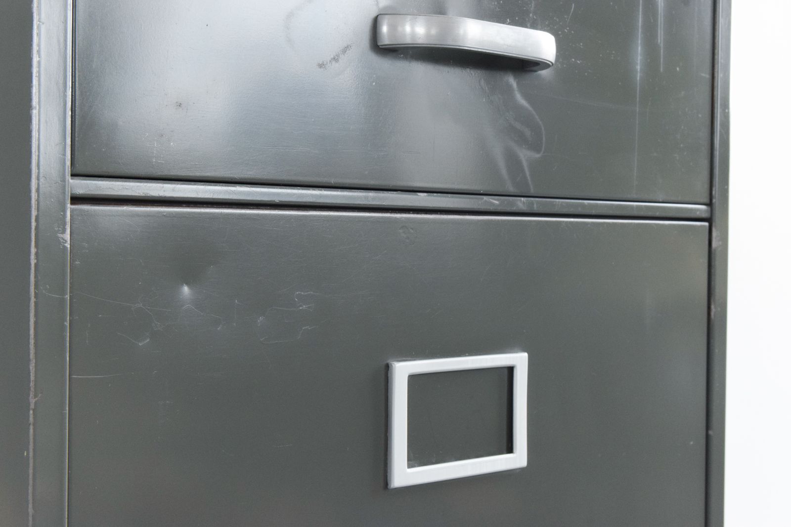 Furniture Vintage Grey Metal Filing Cabinet By Art Metal photo