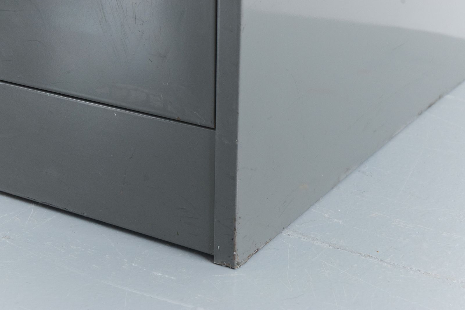265.0 Vintage Grey Metal Filing Cabinet By Art Metal photo