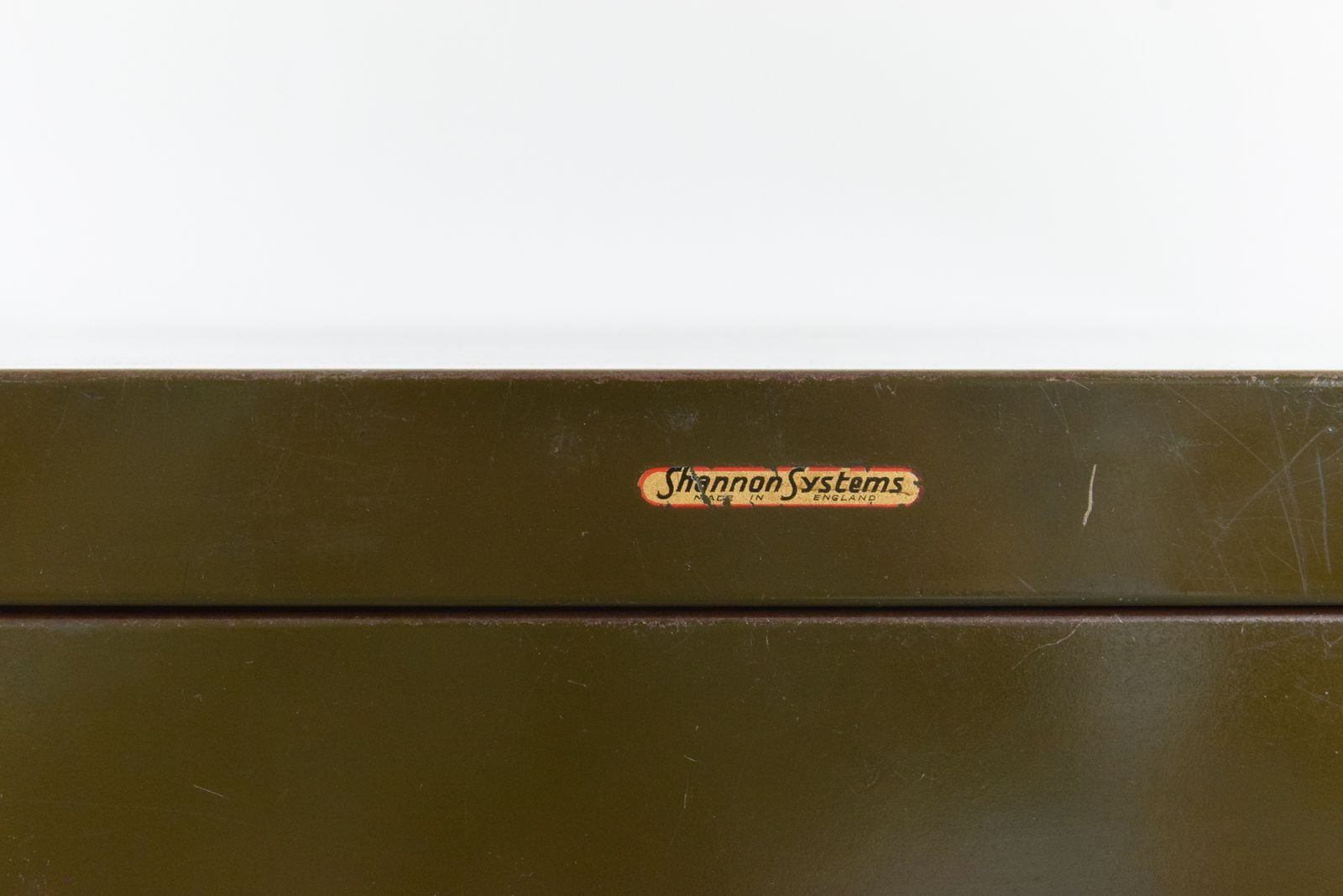 Vintage Green Metal Filing Cabinet By Shannon Systems photo 300.0