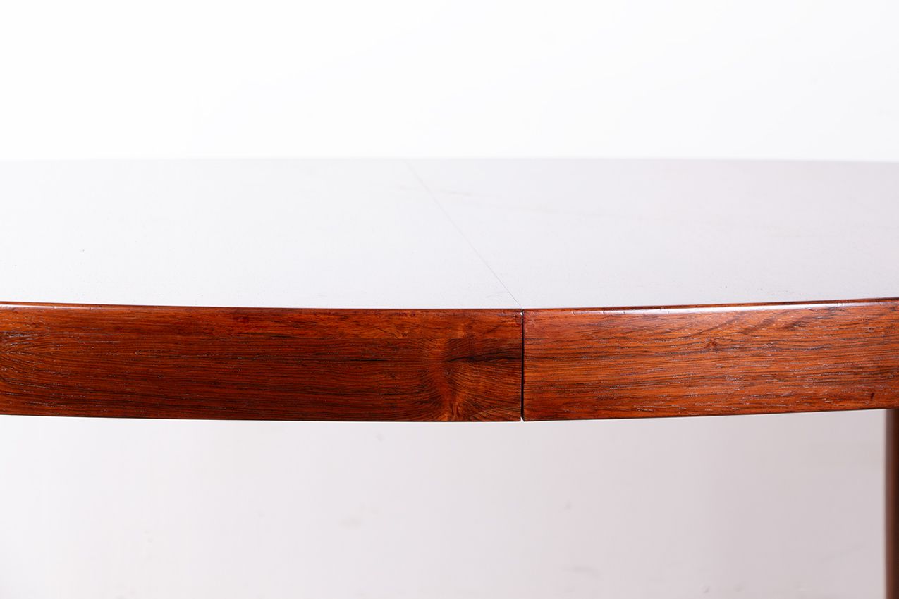 Large Oval, Extendable Danish Rosewood Dining Table By Harry østergaard For Randers Mobelfabrik 1960. photo for sale