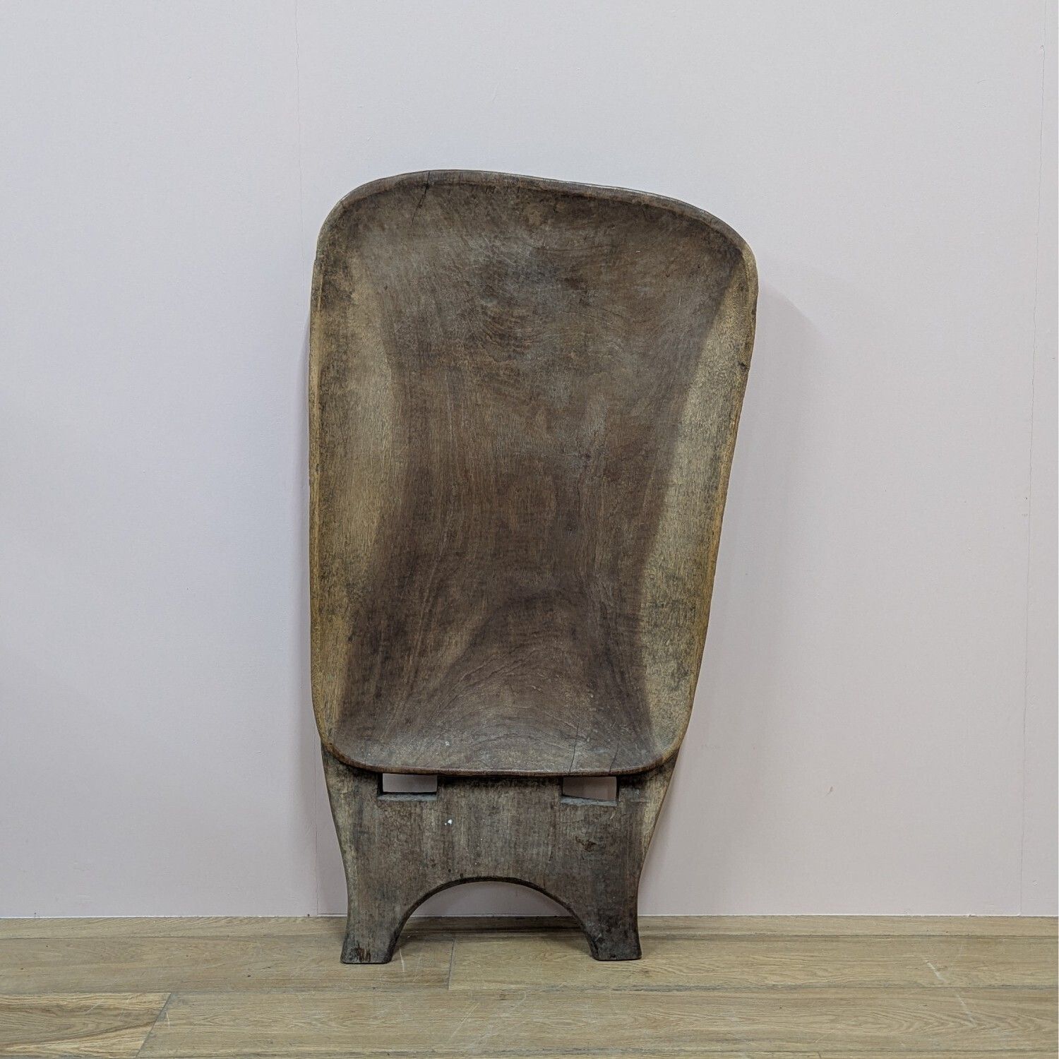 Art West African Senufo Chief’s Carved Palaver Chair Back photo