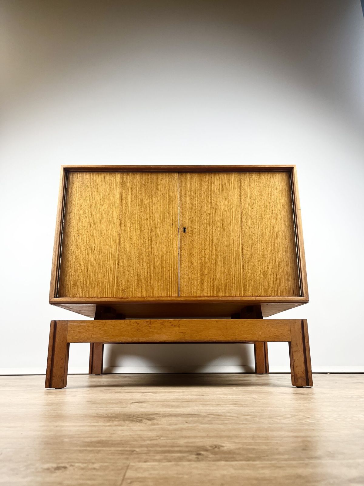 Unusual Mid Century Record Cabinet, British 1960s photo vinterior
