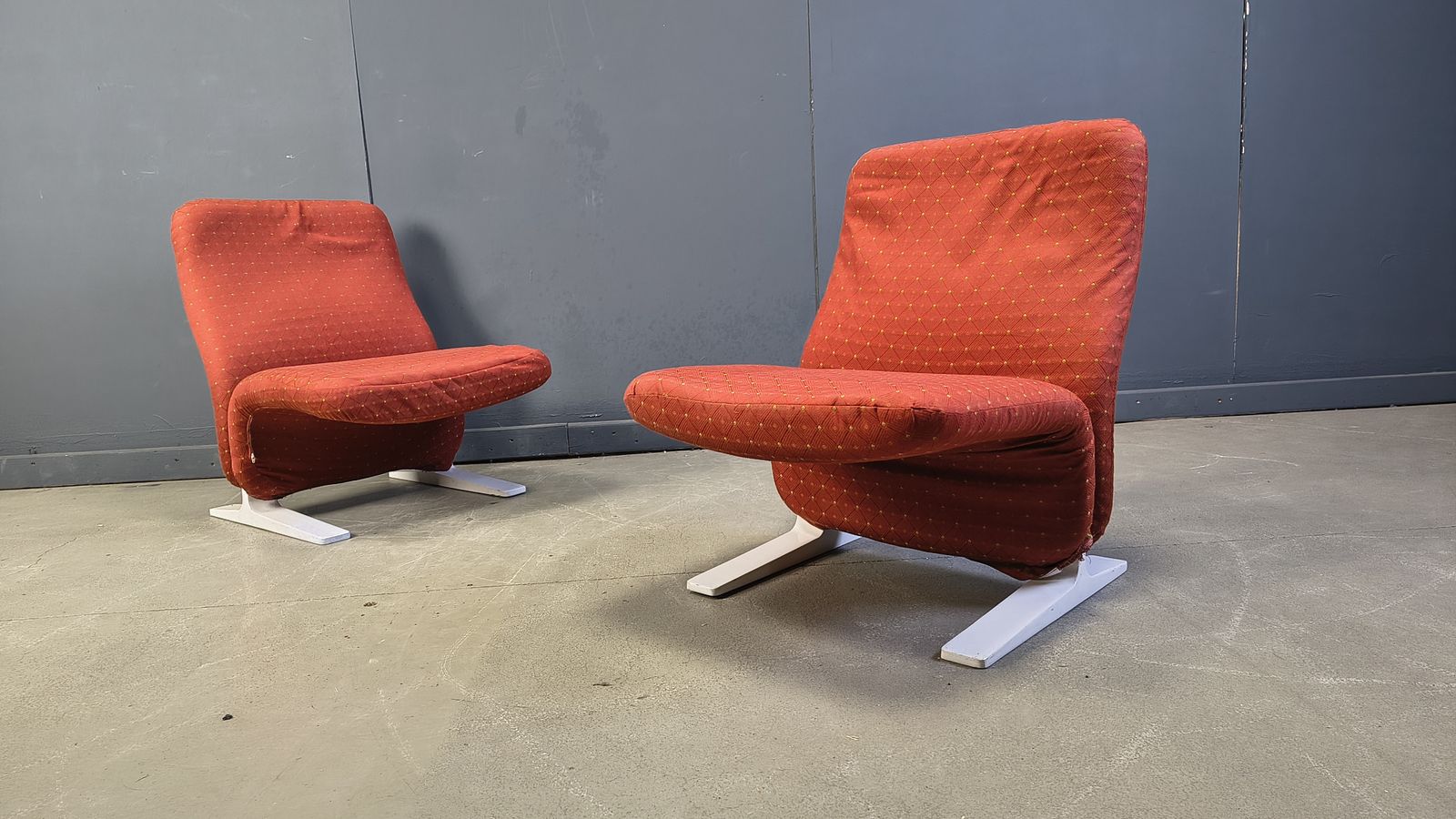 Furniture Pierre Paulin Concorde Chairs, Set Of 4, 1960s photo