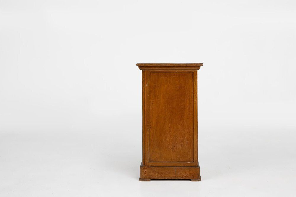 photo for sale Art Deco French Nightstand In Varnished Wood, 1930s