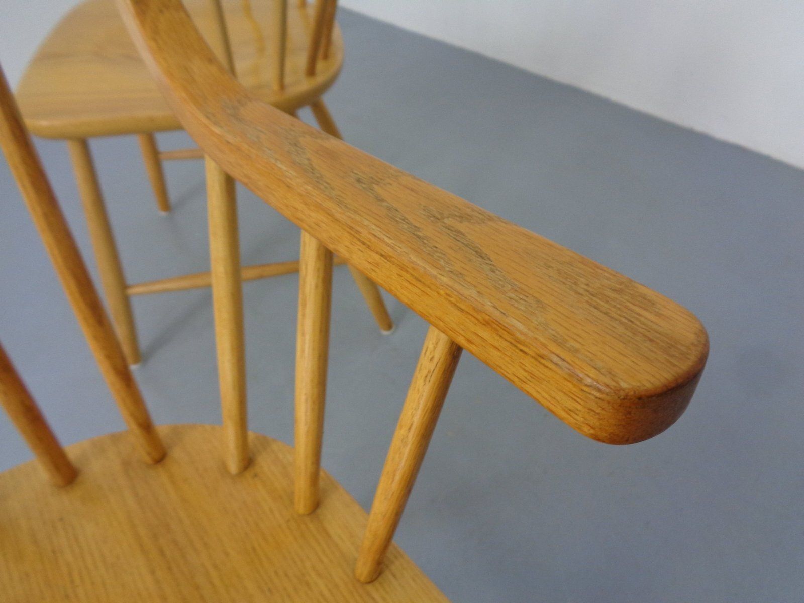 photo vintage Oak Armchairs By Erik Ole Jørgensen For Tarm Stole Møbelfabrik, Denmark, 1960s, Set Of 2