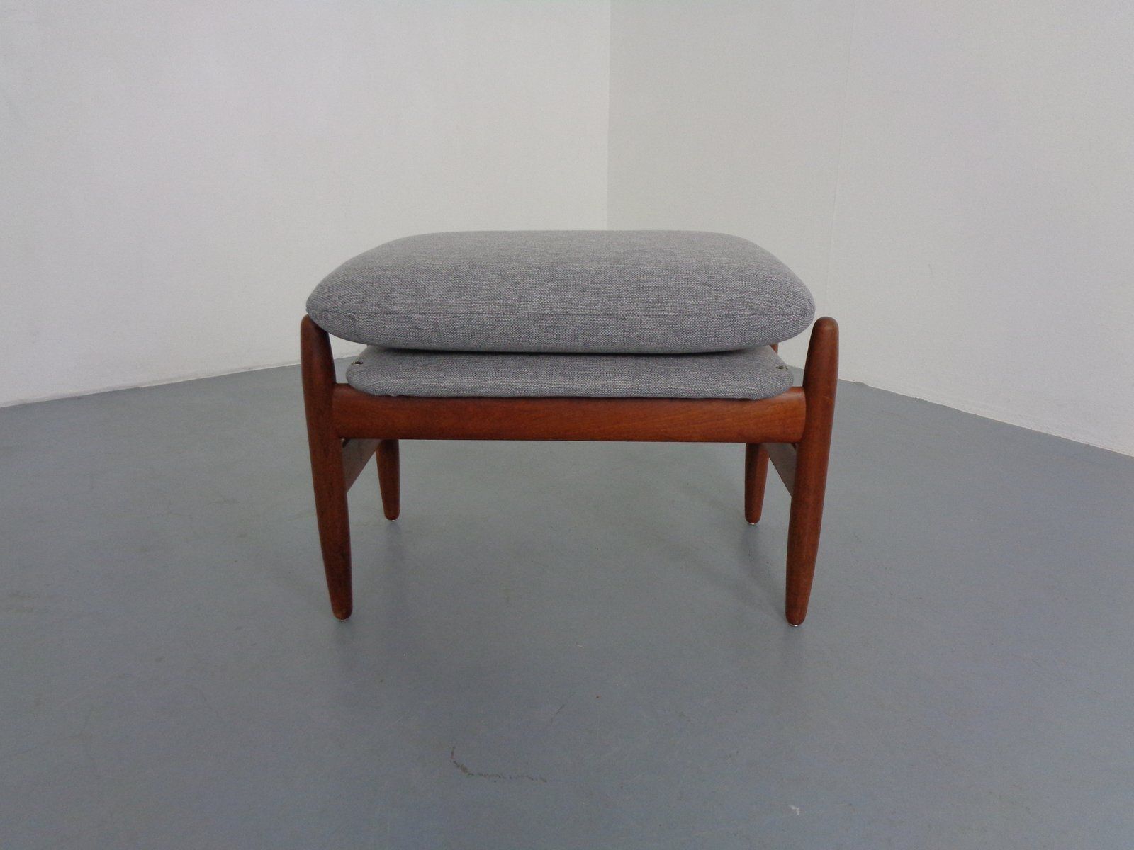 Teak Stool Or Ottoman By Hans Olsen For Frem Røjle, Denmark, 1960s