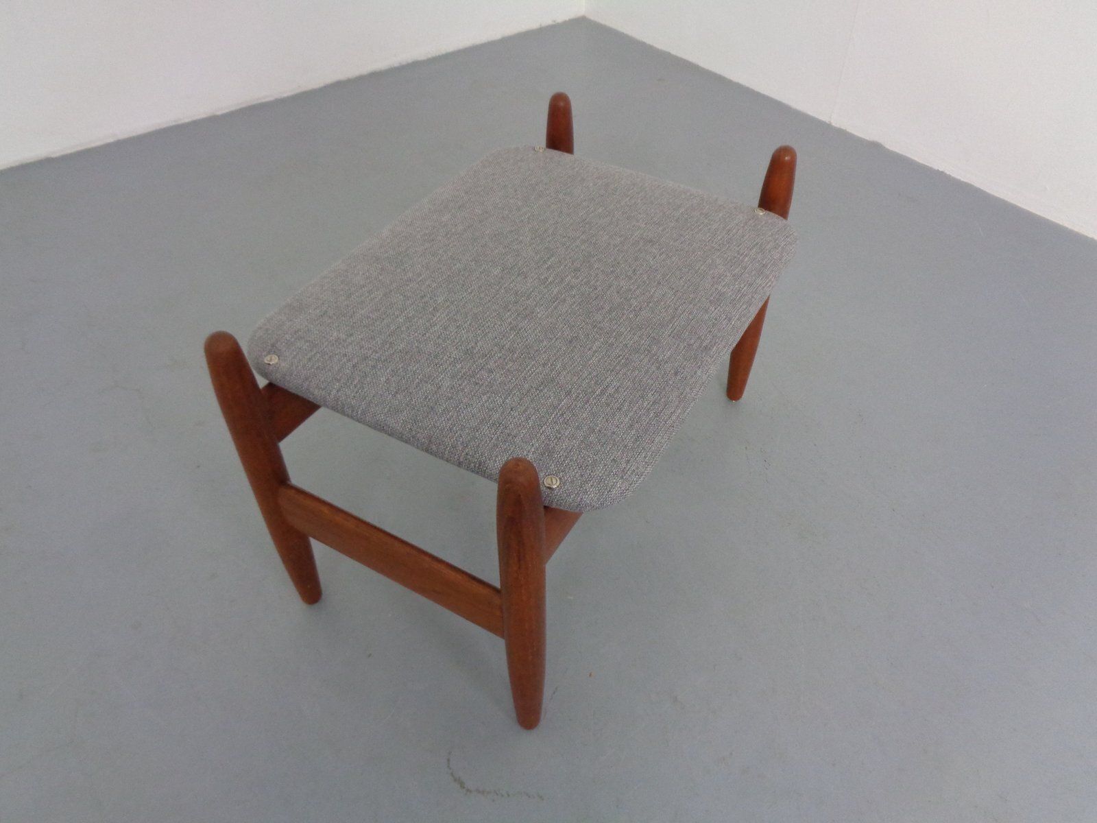 Furniture Teak Stool Or Ottoman By Hans Olsen For Frem Røjle, Denmark, 1960s photo