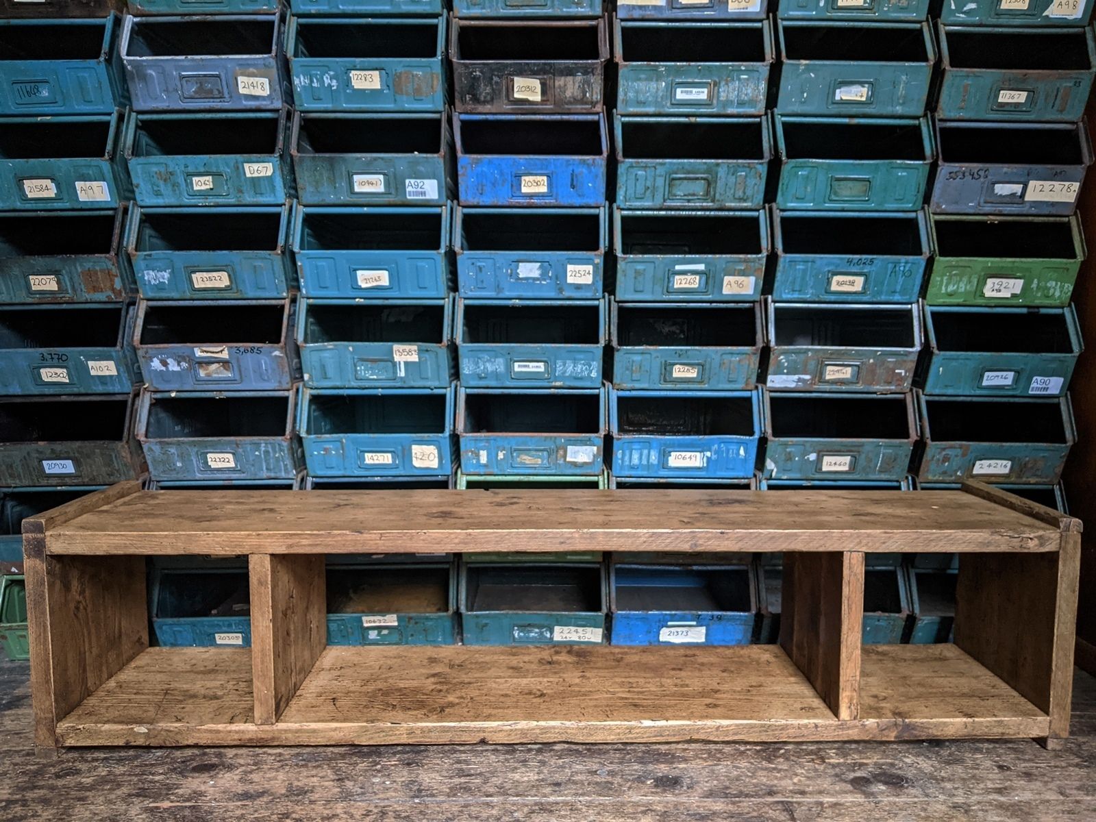 Made To Order Bookcases Pigeon Holes & Cabinets Reclaimed Wood Industrial Style England Wales 7 photo for sale