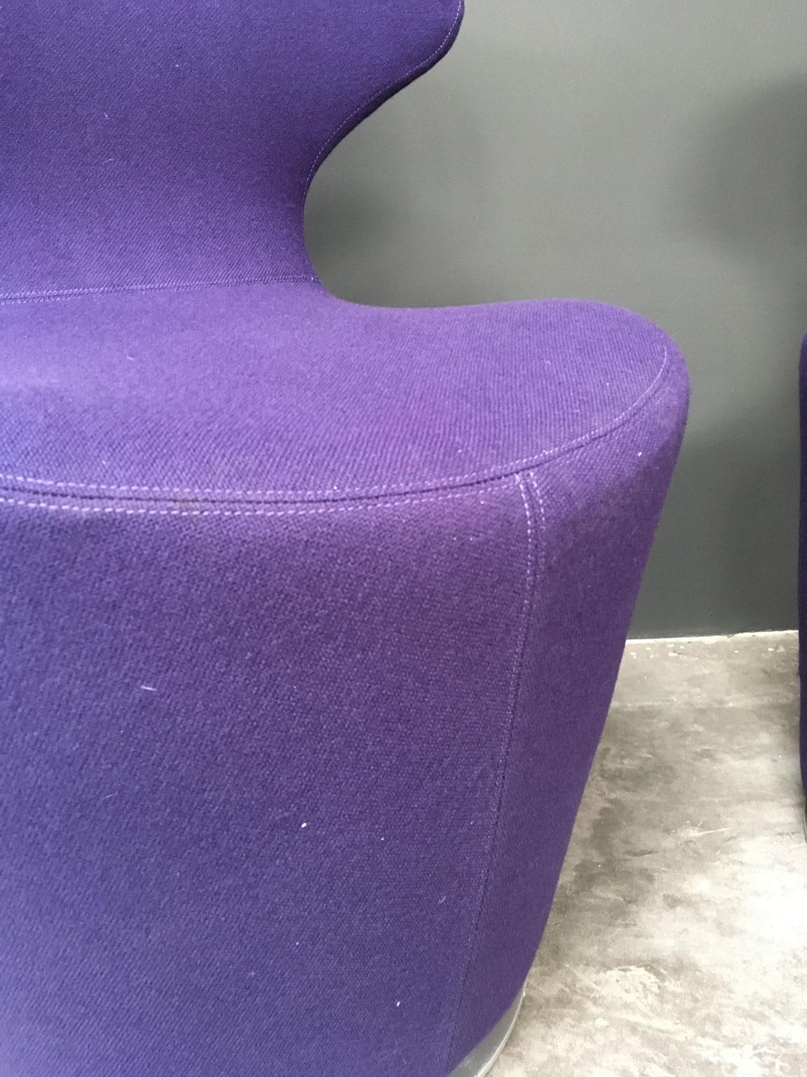 Italy Violet Fabric Set Of 2 Armchairs By B&B Italia, 2020 photo vinterior