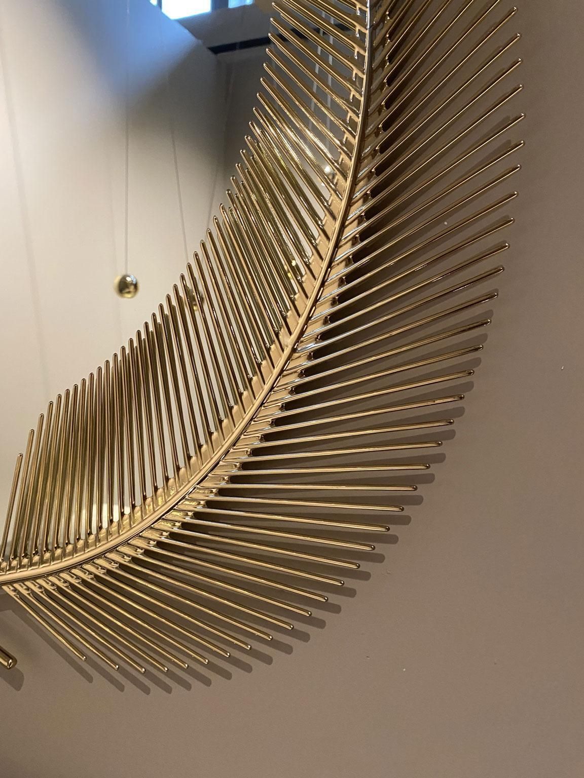 Sunset Polished Brass Mirror Large, Ghidini 1961, Italië photo Woonaccessoires