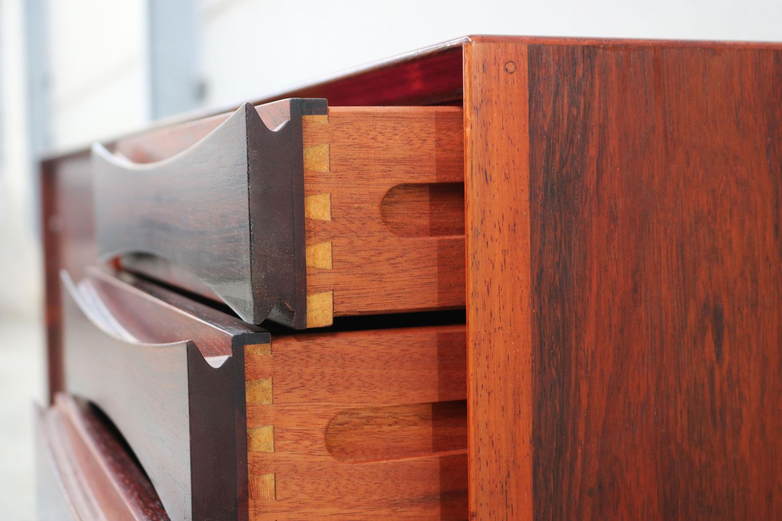 Furniture Rare Danish Design Model: Os29 Sideboard By Arne Vodder For Sibast Rosewood 1950 photo
