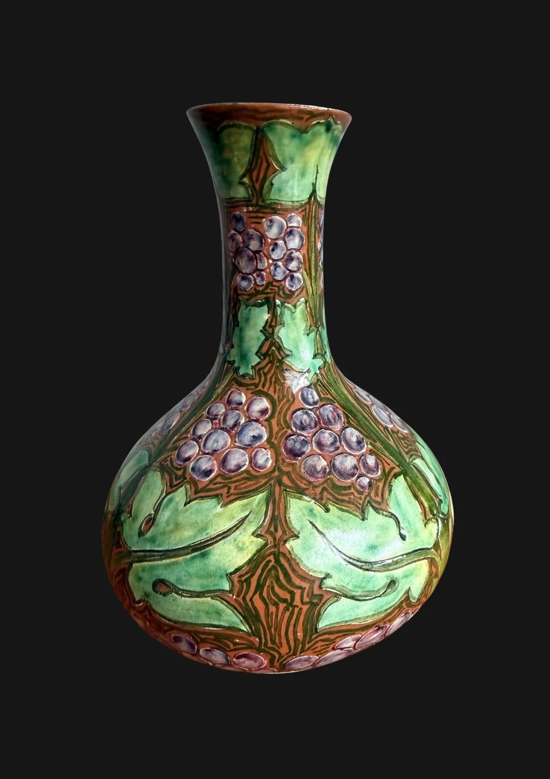 Della Robbia Vase Decorated With Grapes photo furniture