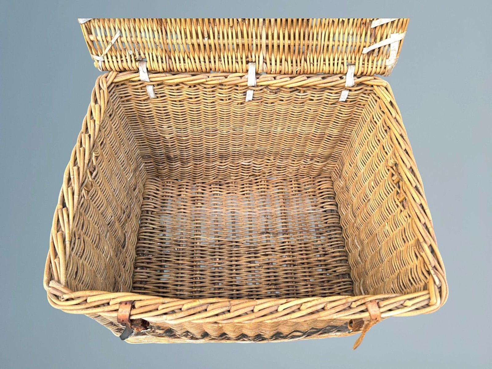Large Antique Wicker Log Basket photo buy