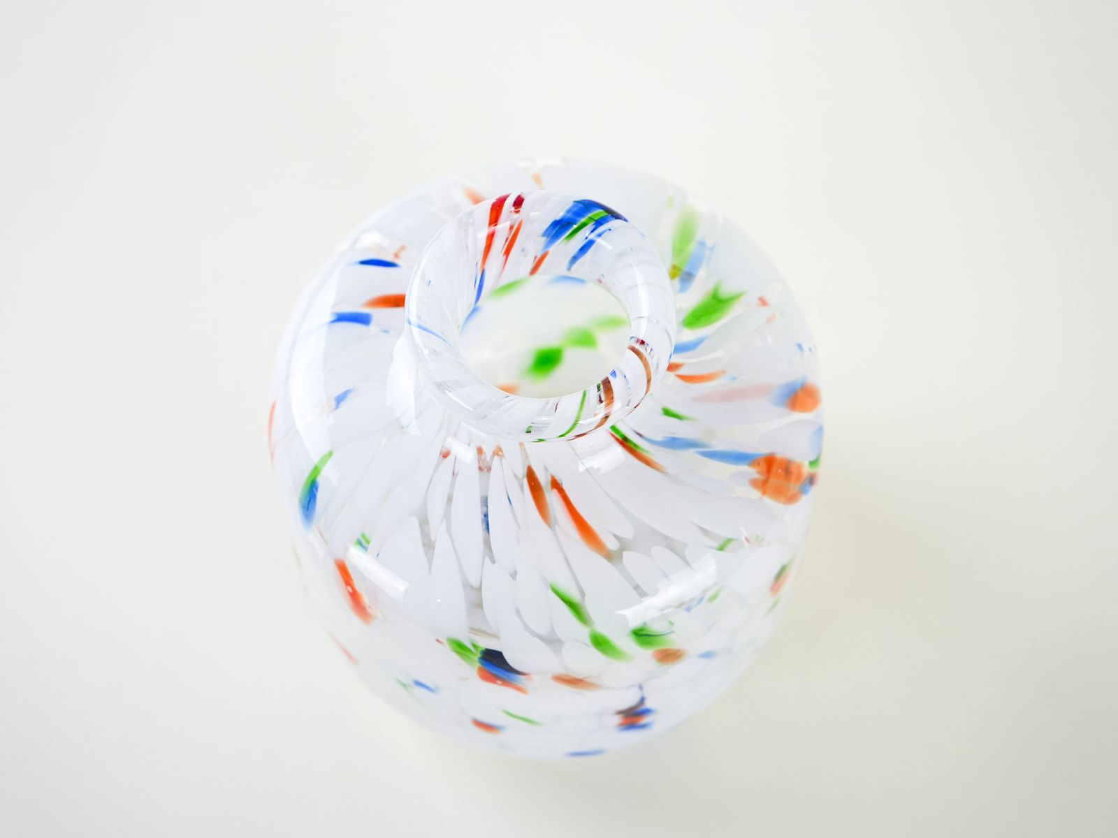 Mosaic Glass Vase, Danish Design, 1970s, Made In Denmark photo vintage