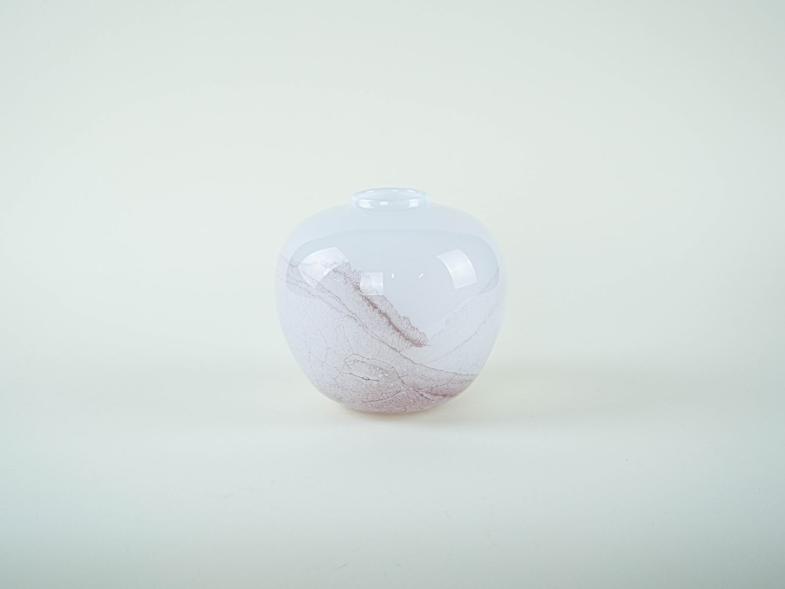 Glass Vase, Danish Design, 1970s, Made In Denmark photo for sale