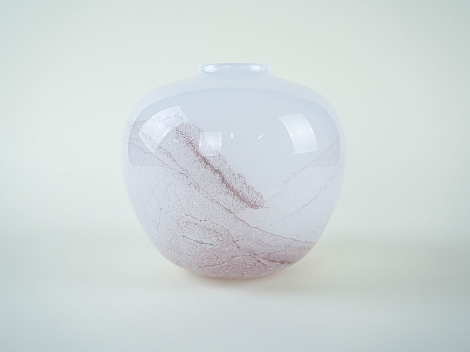 Glass Vase, Danish Design, 1970s, Made In Denmark photo 309.0