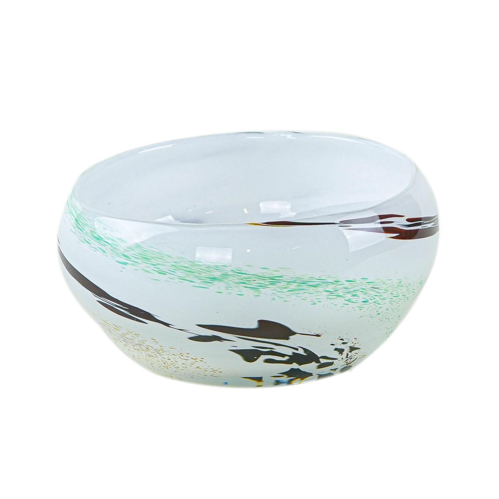 Glass Bowl, Danish Design, 1970s, Made In Denmark