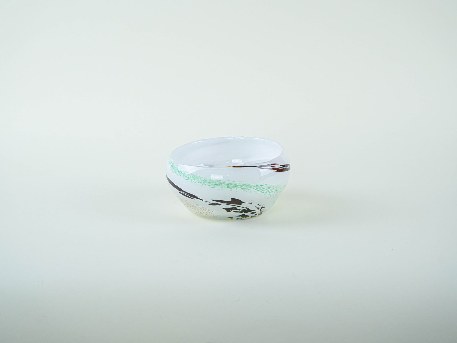 Glass Bowl, Danish Design, 1970s, Made In Denmark photo for sale
