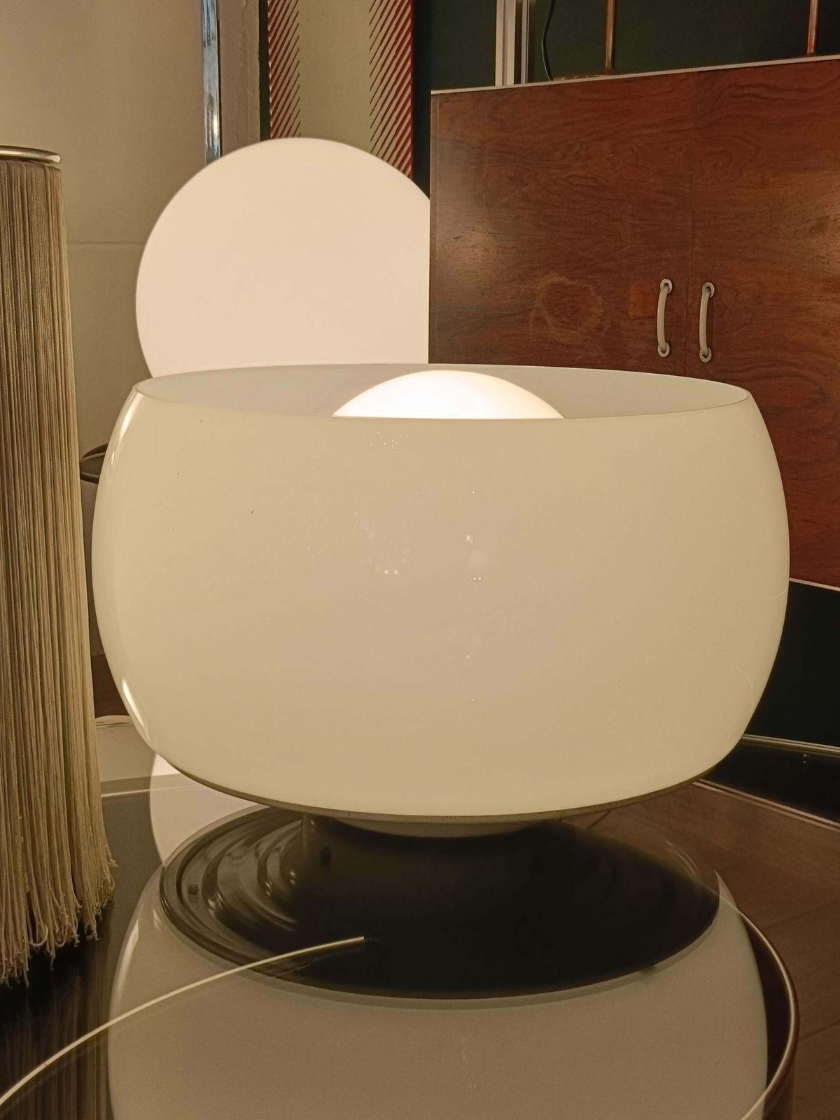 Vico Magistretti For Artemide Ceiling Or Table Lamp "Omega," 1960s photo Lighting