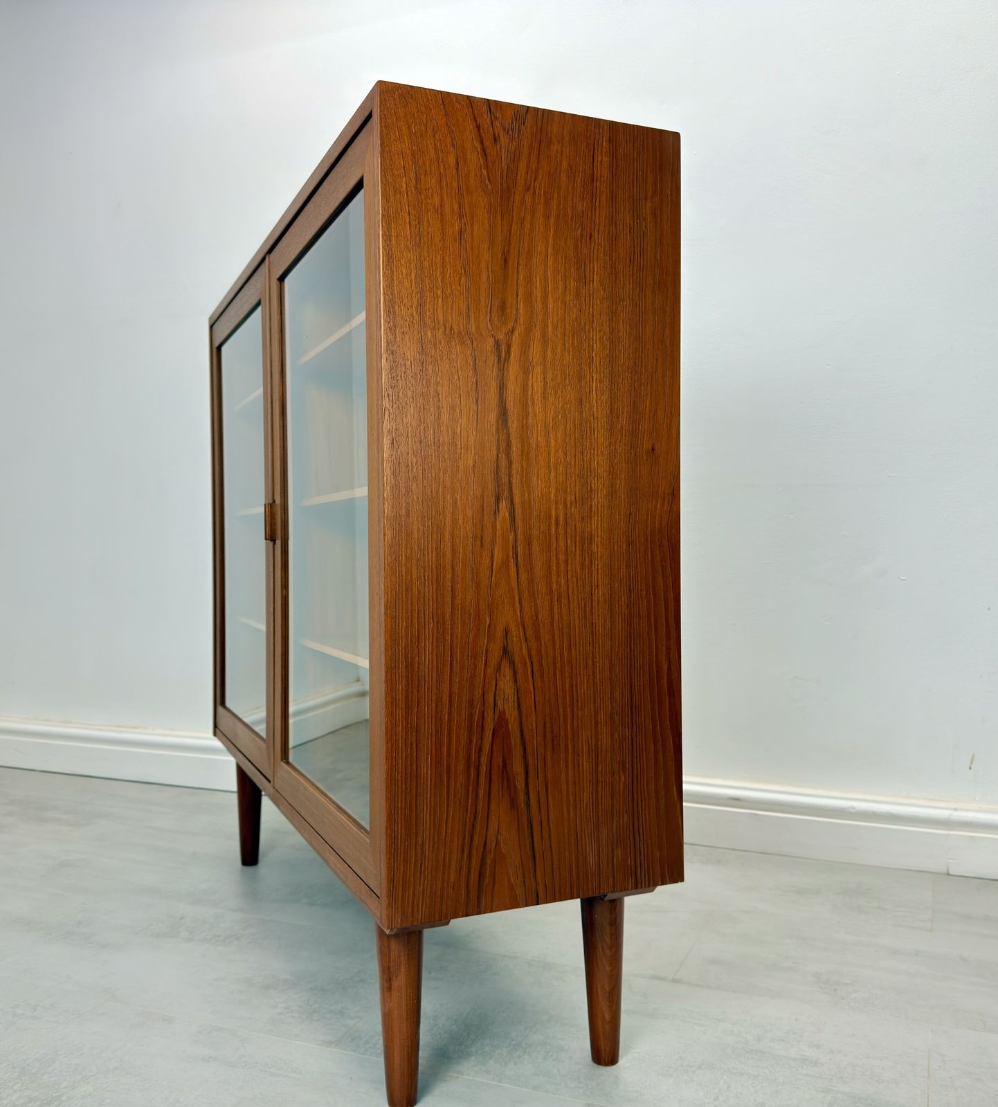 Danish Teak Glazed Bookcase photo buy