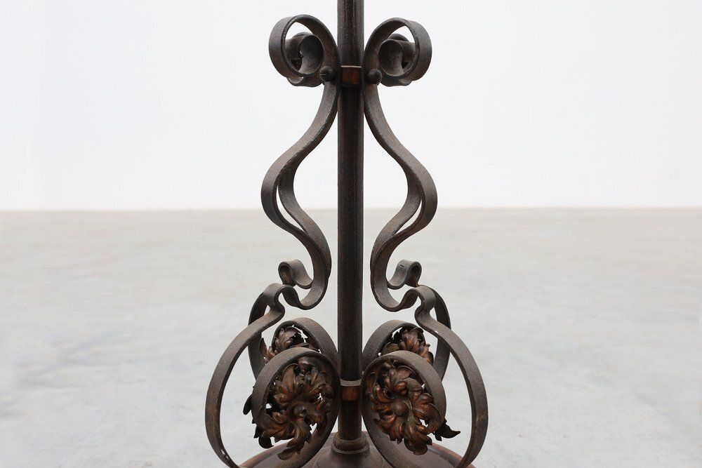 Art Nouveau Planter In Metal And Copper, France, 1920s photo vintage