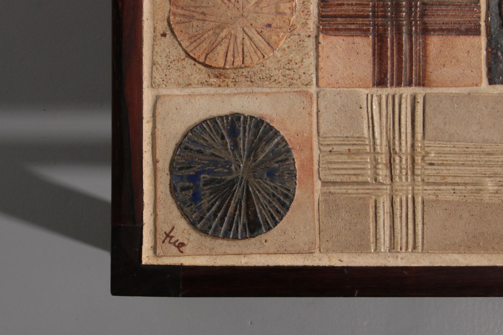 Tue Poulsen Square Tile Top Coffee Table Of Wengé By Erik Wørts Danmark 1960s photo vinterior