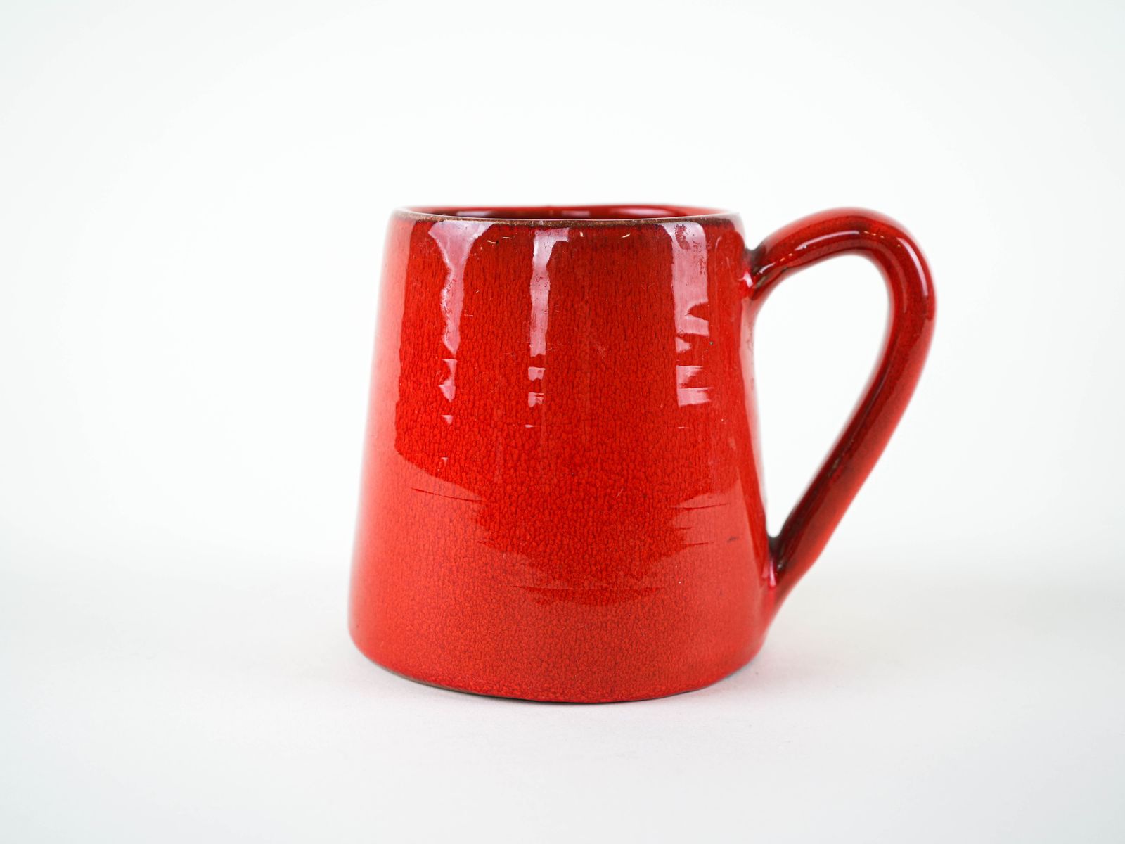 Red Ceramic Mug, Italian Design, 1960s, Made In Italy photo furniture