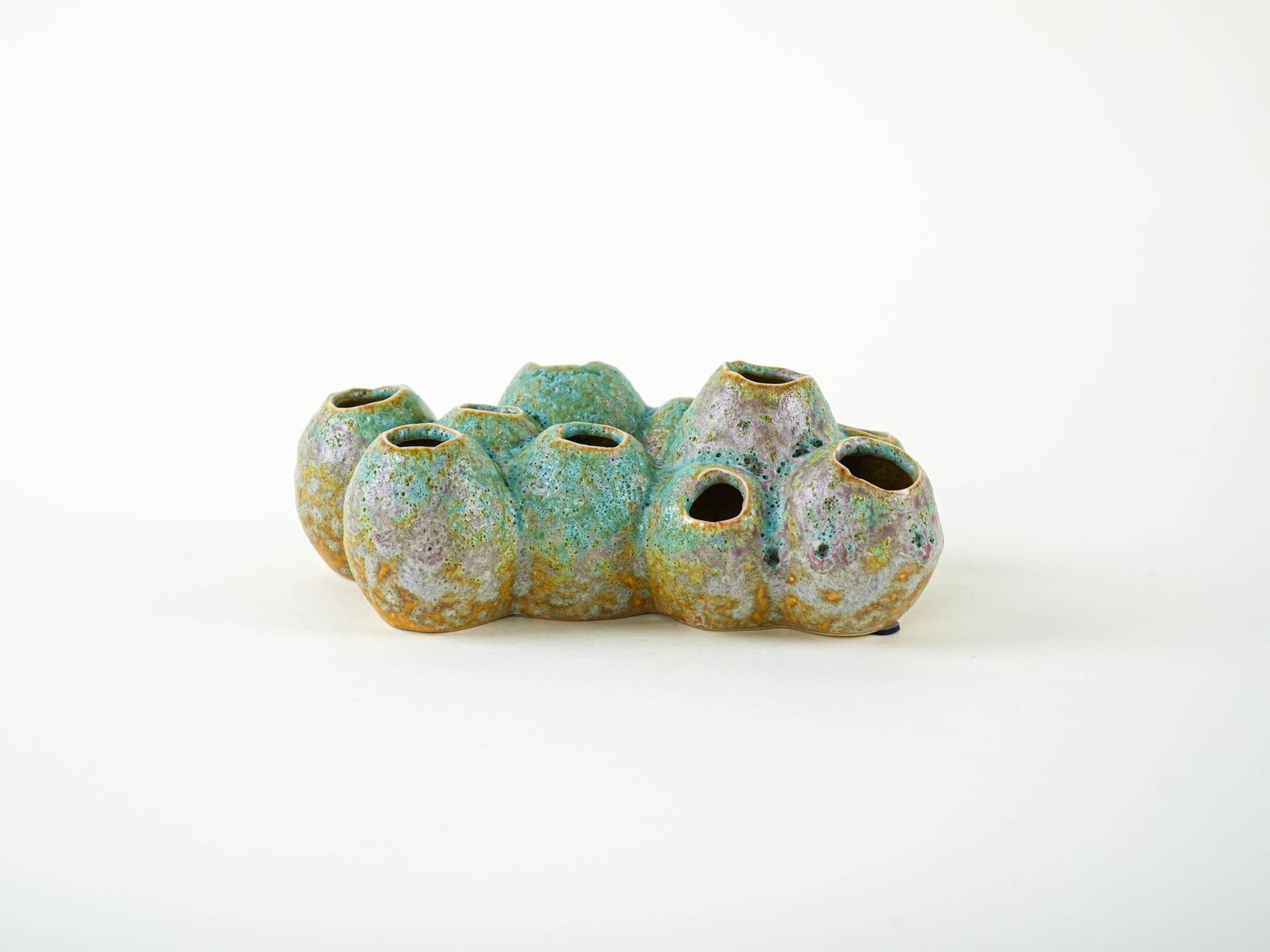 Ceramic Vase – Flower Frog, Danish Design, 1960s, Made In Denmark photo Home Decor