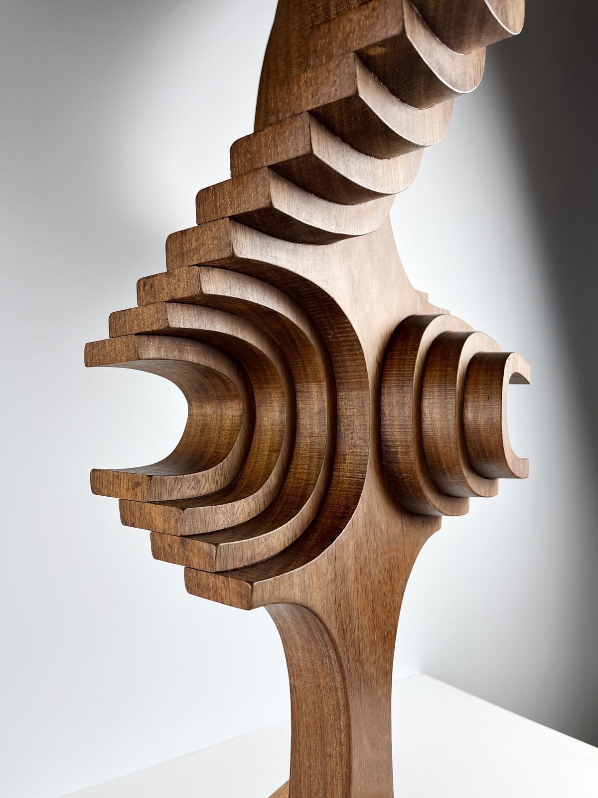 Brian Willsher (1930 2010) Large And Exceptional Mahogany Sculpture, Signed & Dated 1981 photo buy