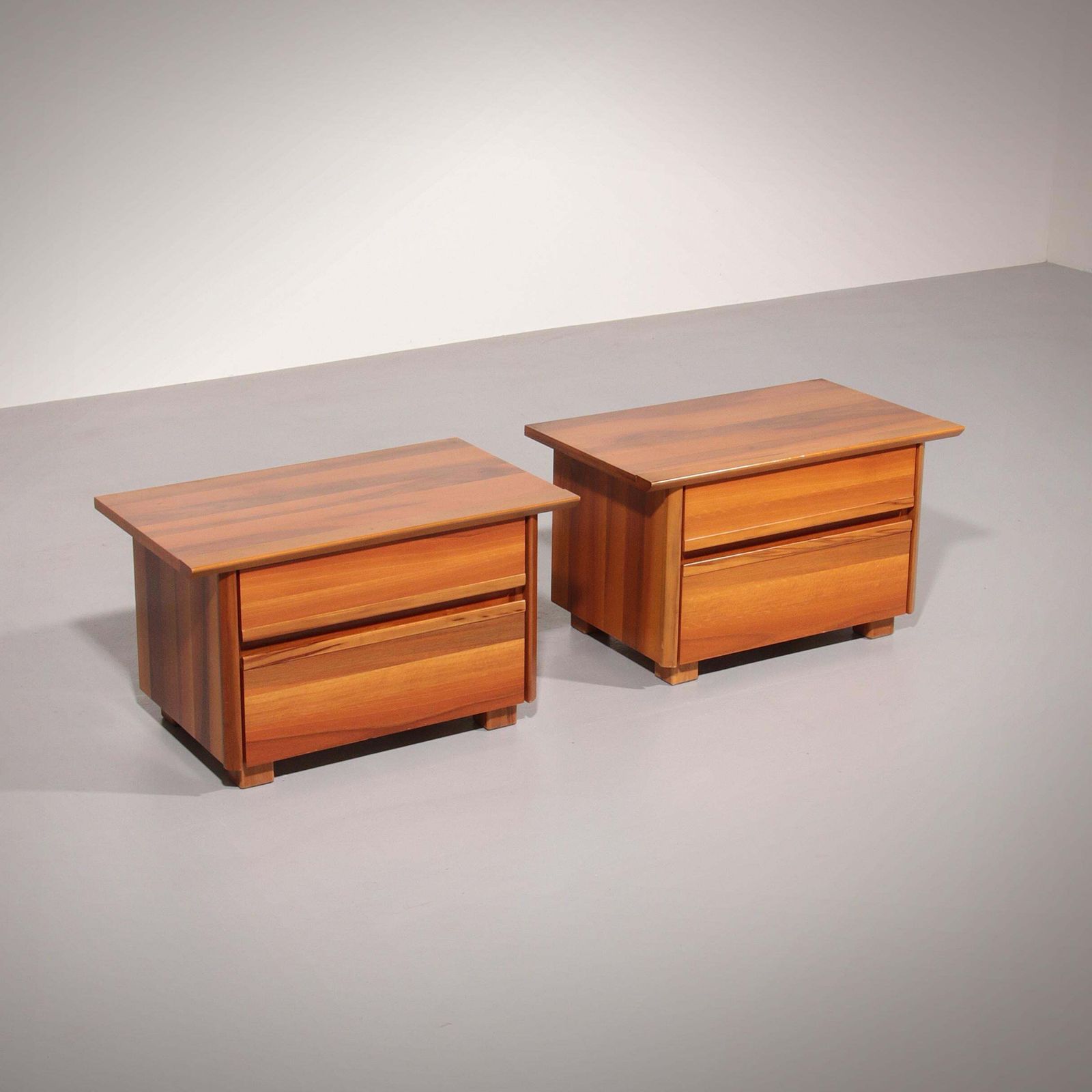 Italian Walnut Bedside Tables From The 1970s  Timeless Italian Elegance photo furniture