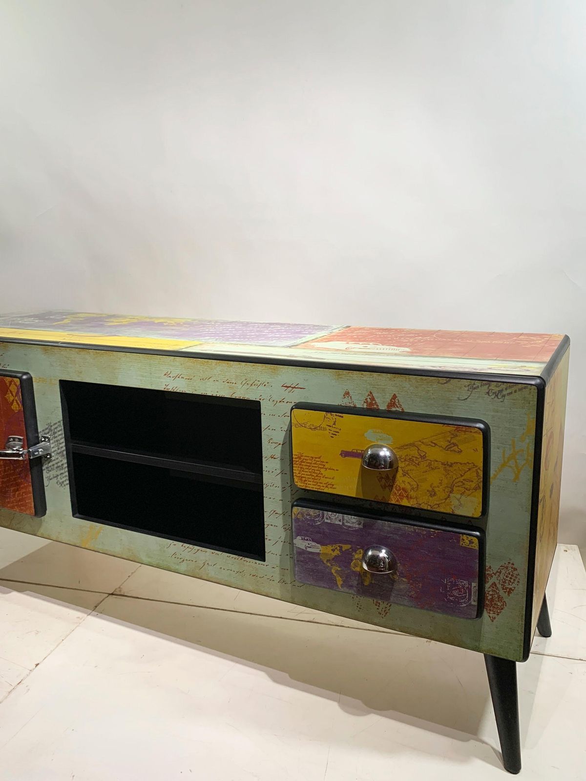 Bd Barcelona Design  World Travel Graphic Sideboard Media Cabinet photo for sale
