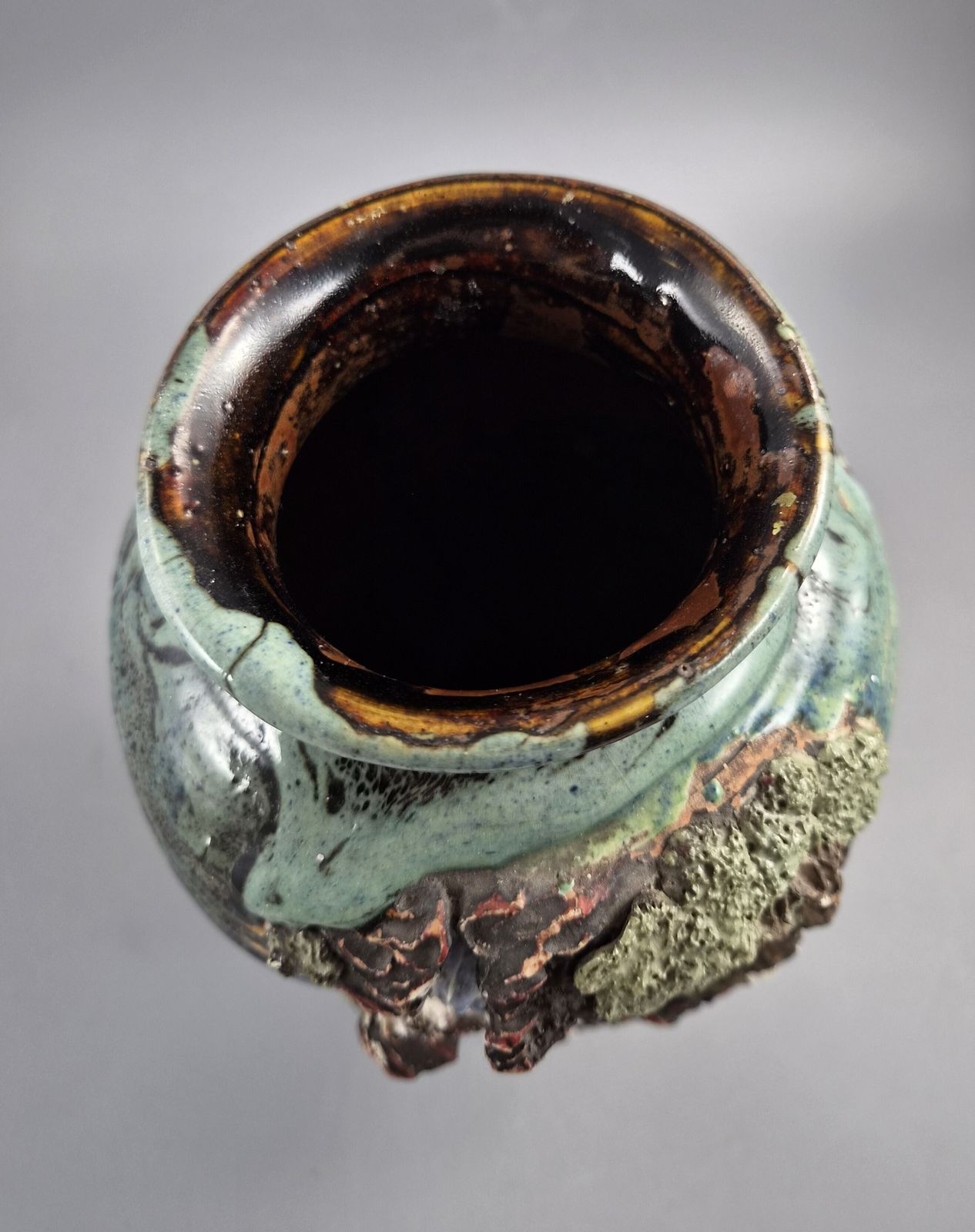 photo for sale Rare Sumida Gawa Vase: Meiji Taisho Era Japanese Pottery, Signed Hiroshi