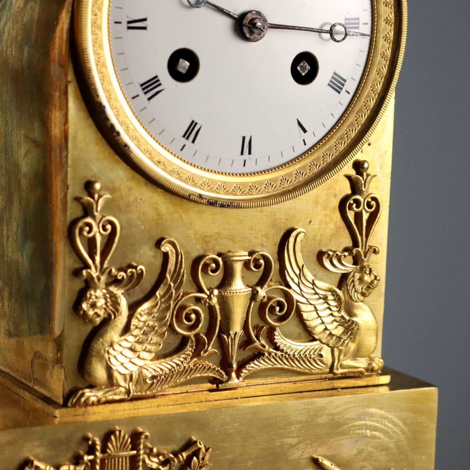 Antieke klok Napoleon III verguld brons 19e eeuw photo 2730.0