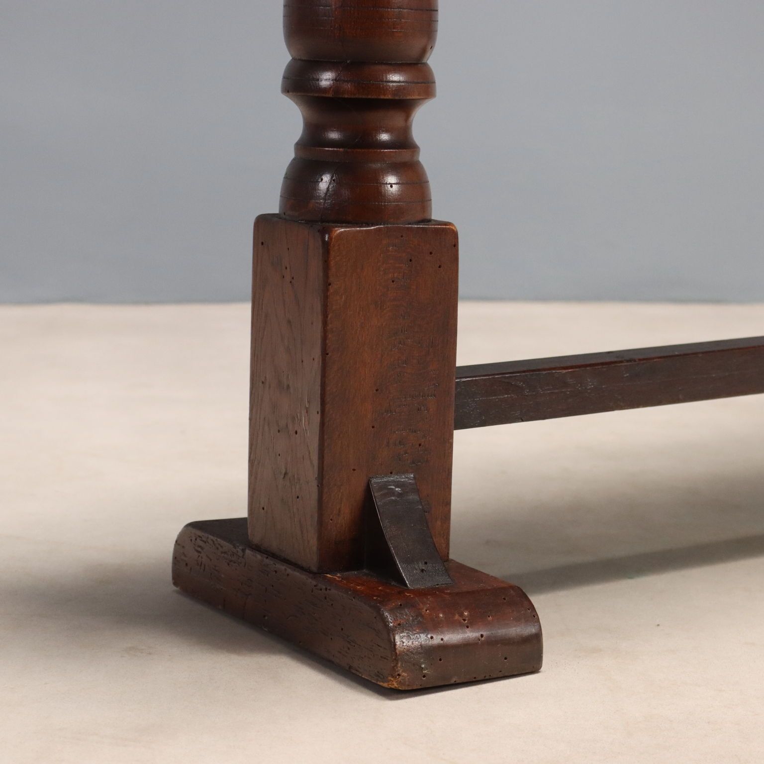 Antique Console Walnut Painted Oak Italy Early XX Century photo 350.0